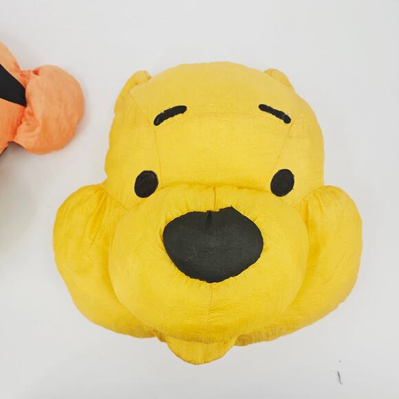 Vintage Pooh and Tigger Head Play By Play Puffalump Plush Pillows 15” - Picture 6 of 13